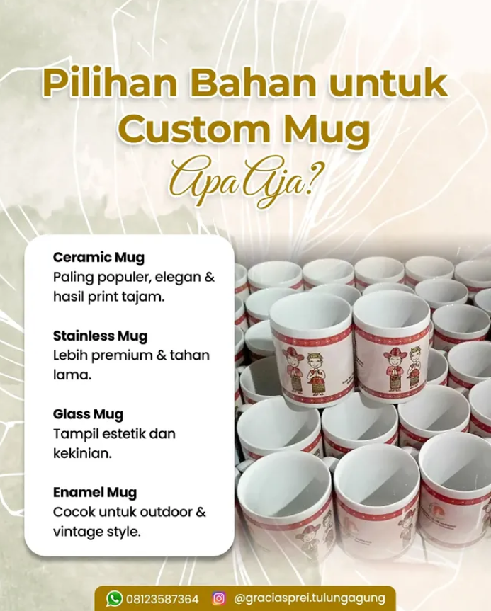 <p>Setiap kebutuhan custom mug biasanya punya kara